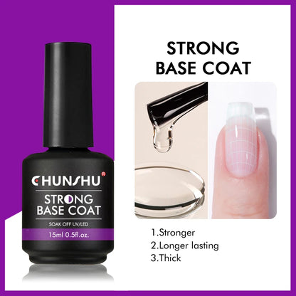 CHUNSHU 6 IN 1 Extension Gel 15ML Builder Nail Gel In A Bottle Semi Permanent Rubber Base Coat Self-leveling UV Construction Gel