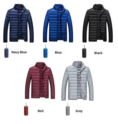 UETEEY Autumn Winter New Ultra Light White Duck Down Jacket Men Waterproof 2025
