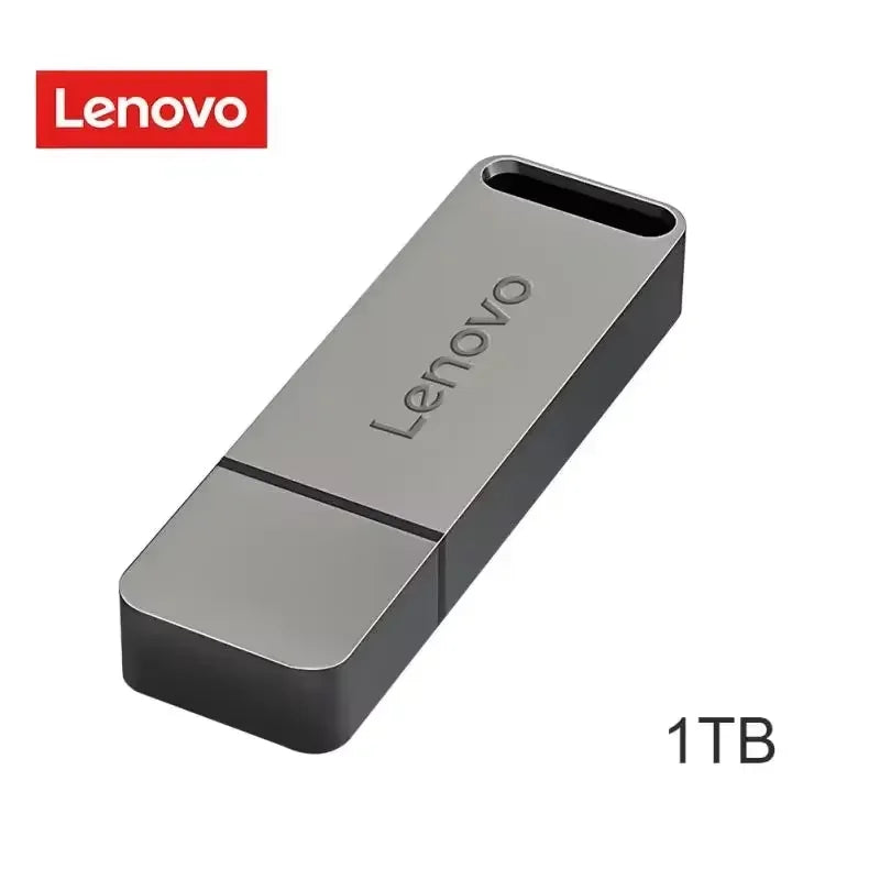 Lenovo Original 2TB USB 3.1 Flash Drive High-Speed Pen Drive 1TB Metal Waterproof Type-C USB Memory For Computer Storage Devices