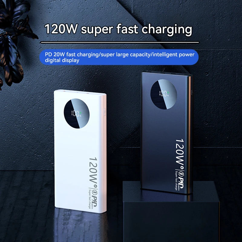 120W 500000mAh High Capacity Power Bank Fast Charging Power bank Portable Battery Charger For Phone  2025