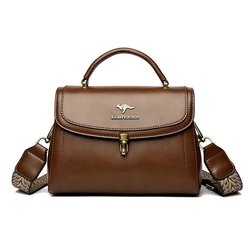 Premium Leather Crossbody Shoulder Bag – Elegant Designer Handbag for Women