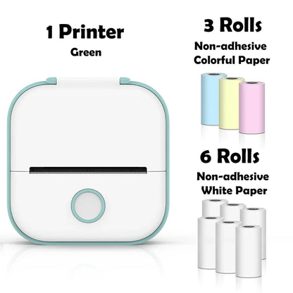 Phomemo T02 Mini Thermal Printer Wireless Mini Pocket Printer, Adhesive Sticker Printer for DIY, Journal, Student Birthday Gift