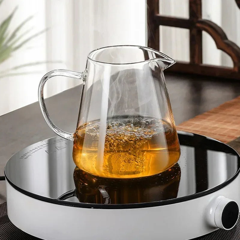 450ml-950ml Heat Resistant Glass Teapot with Stainless Steel Tea Strainer Infuser Flower Kettle Kung Fu Teaware Puer Oolong Pot