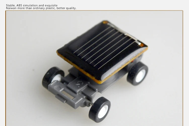 Solar Power Mini Sports Car Smaller Toy Car Educational Gadget Kids Gift Funny Racer