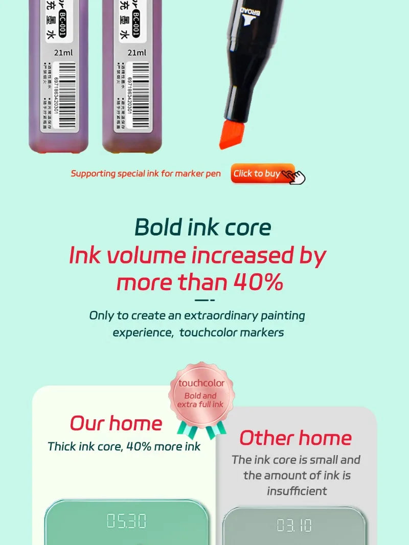 12-262 Colores Double Pen Tip Markers Brush Pens Set Painting Highlighter School Art Supplies for Artist Stationery