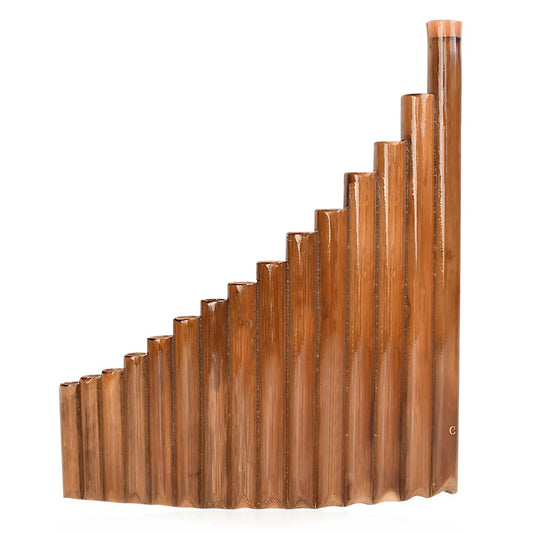 15 Pipes G-tune Pan Flute Woodwind Chinese Traditional Musical Instrument Natural Bamboo Bamboo Panpipes Left / Right Hand