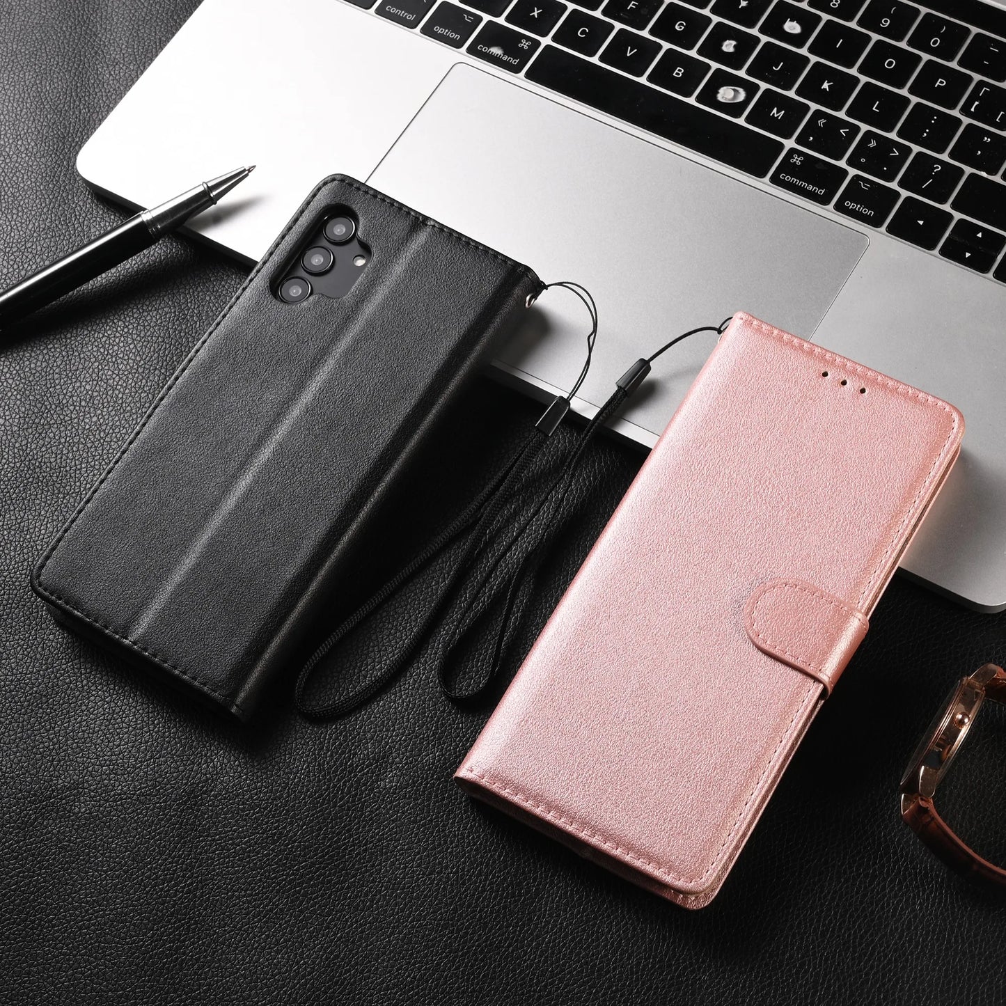 Leather Case For Samsung Galaxy S24 S23 S22 S21 S30 S20 FE S10 S10e S9 S8 Plus S7 Edge Funda Flip Wallet Cover Book Case