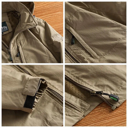 Windbreaker Jackets For Men Motorcycle Military Clothing Waterproof Male 2025