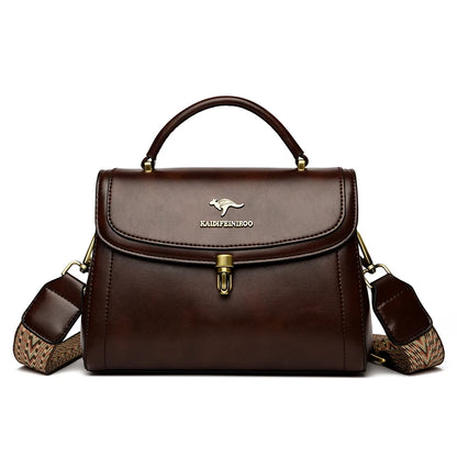 Premium Leather Crossbody Shoulder Bag – Elegant Designer Handbag for Women