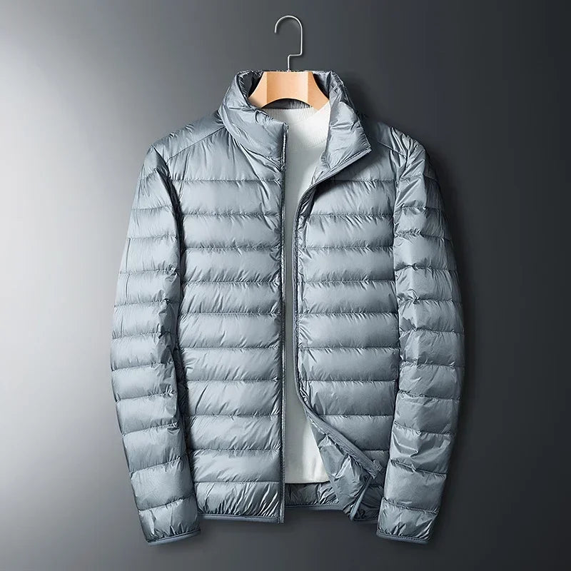 UETEEY Autumn Winter New Ultra Light White Duck Down Jacket Men Waterproof 2025
