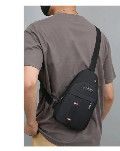 Chest Bag Men's One Shoulder Crossbody Bag Large Capacity Outdoor Sports