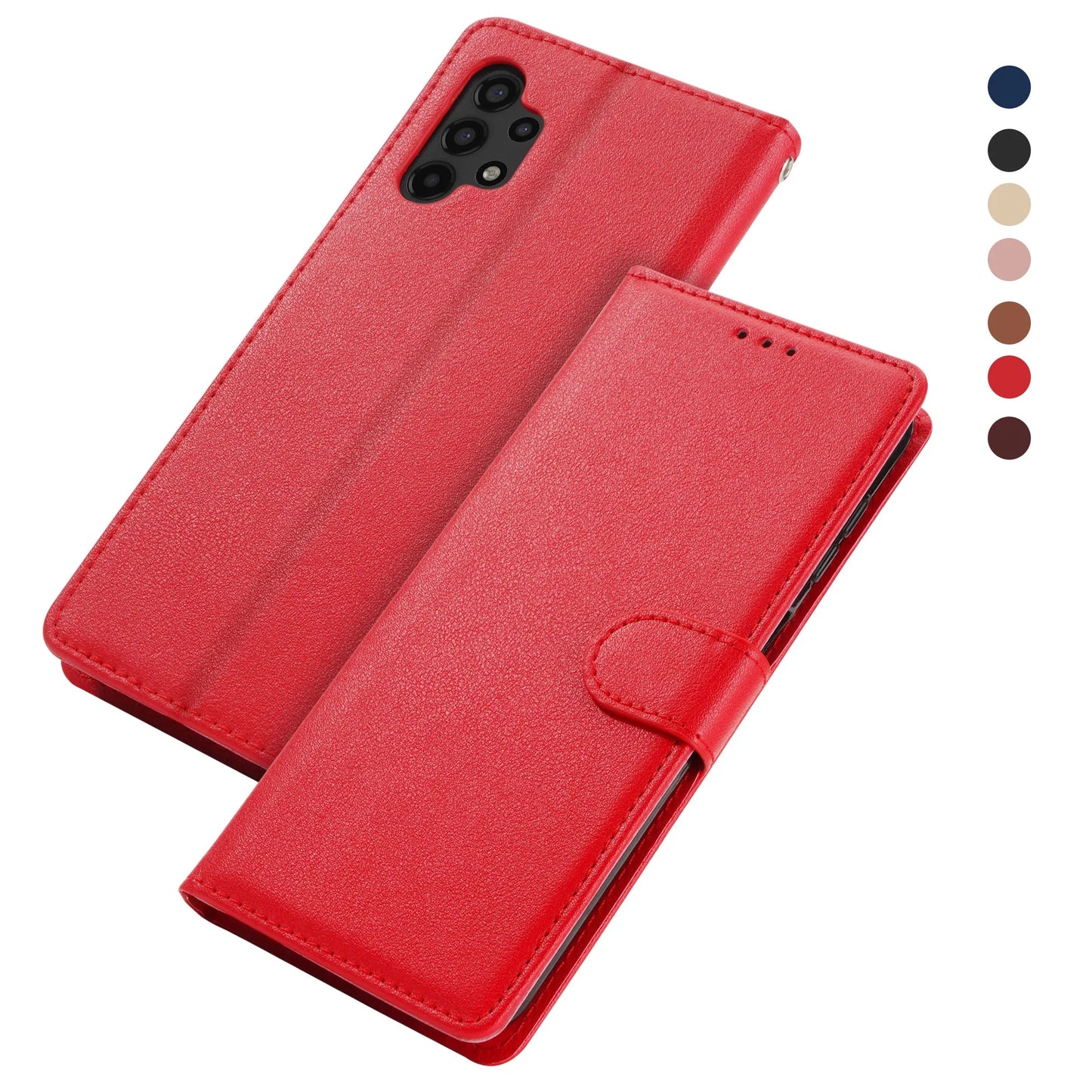 Leather Case For Samsung Galaxy S24 S23 S22 S21 S30 S20 FE S10 S10e S9 S8 Plus S7 Edge Funda Flip Wallet Cover Book Case