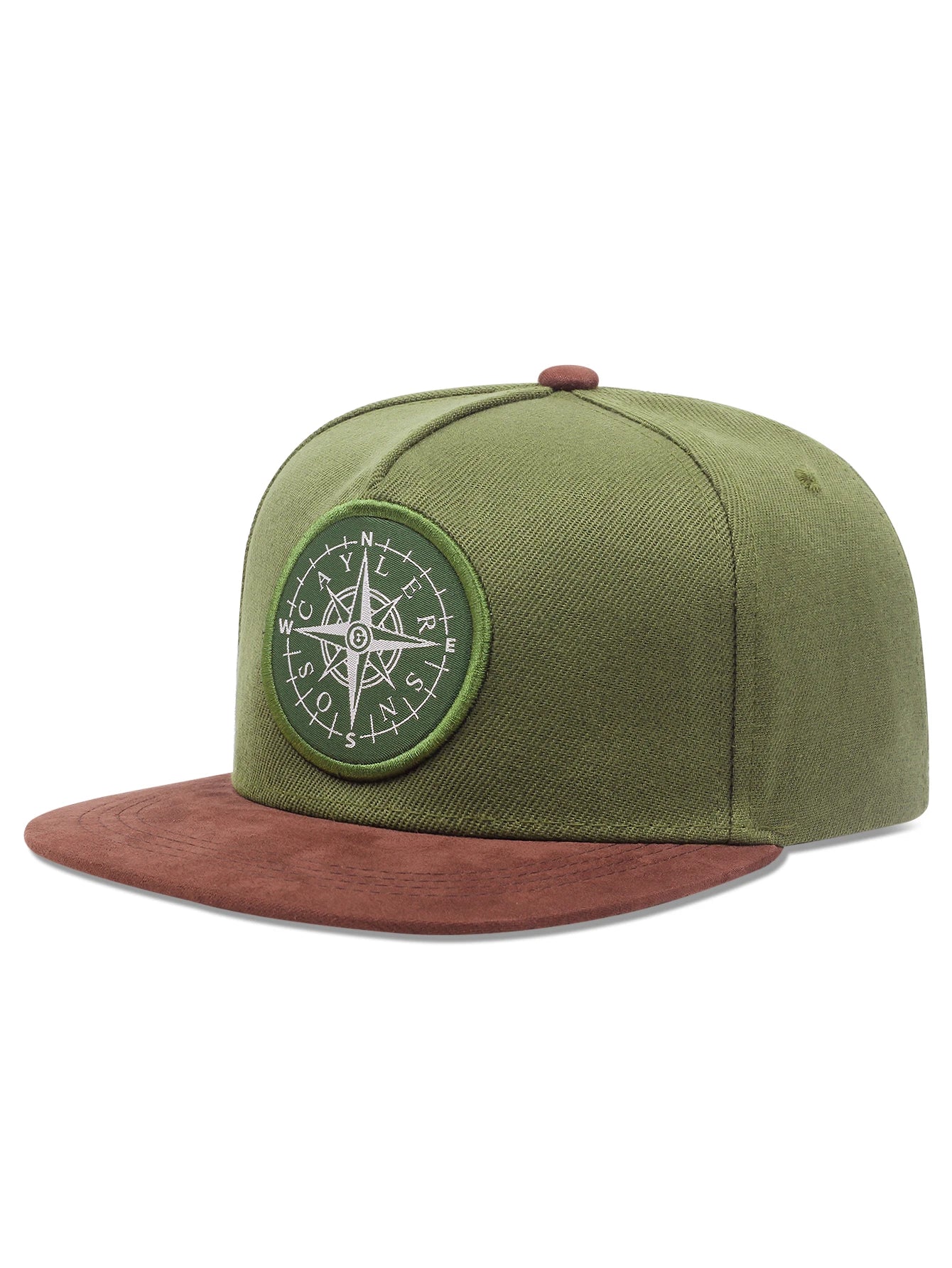 Men's Fashion Compass Button Duck Tongue Hat Outdoor Sports Duck Tongue Hat Embroidered  Women's Baseball Sun Hat