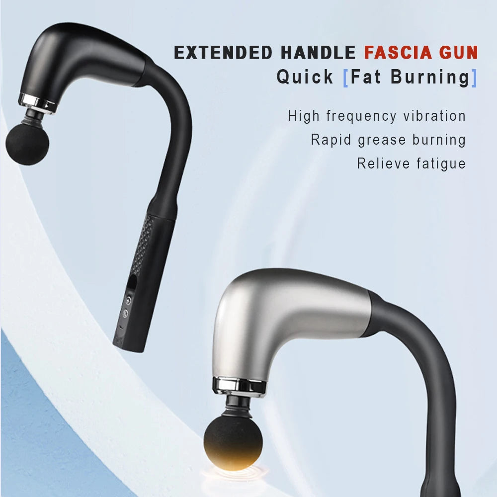 Fascia G.u.n with Extended Handle and Elbow for Self-assist Massage of the Upper and Lower Back Muscle Relaxation and Massage Done