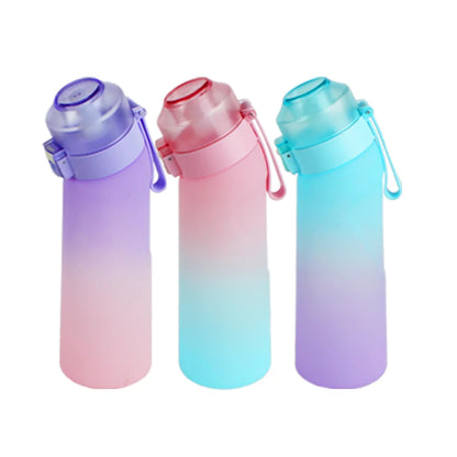 LUSQI Air Flavored Water Bottle With 7 Flavor Pods Sports Fashion Straw