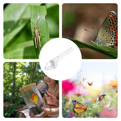 Magnifying Quick Release Worm Catcher Contactless Fly Grabber Bug Insects Catching Tool Release Nature Toys Flying Insect Trap