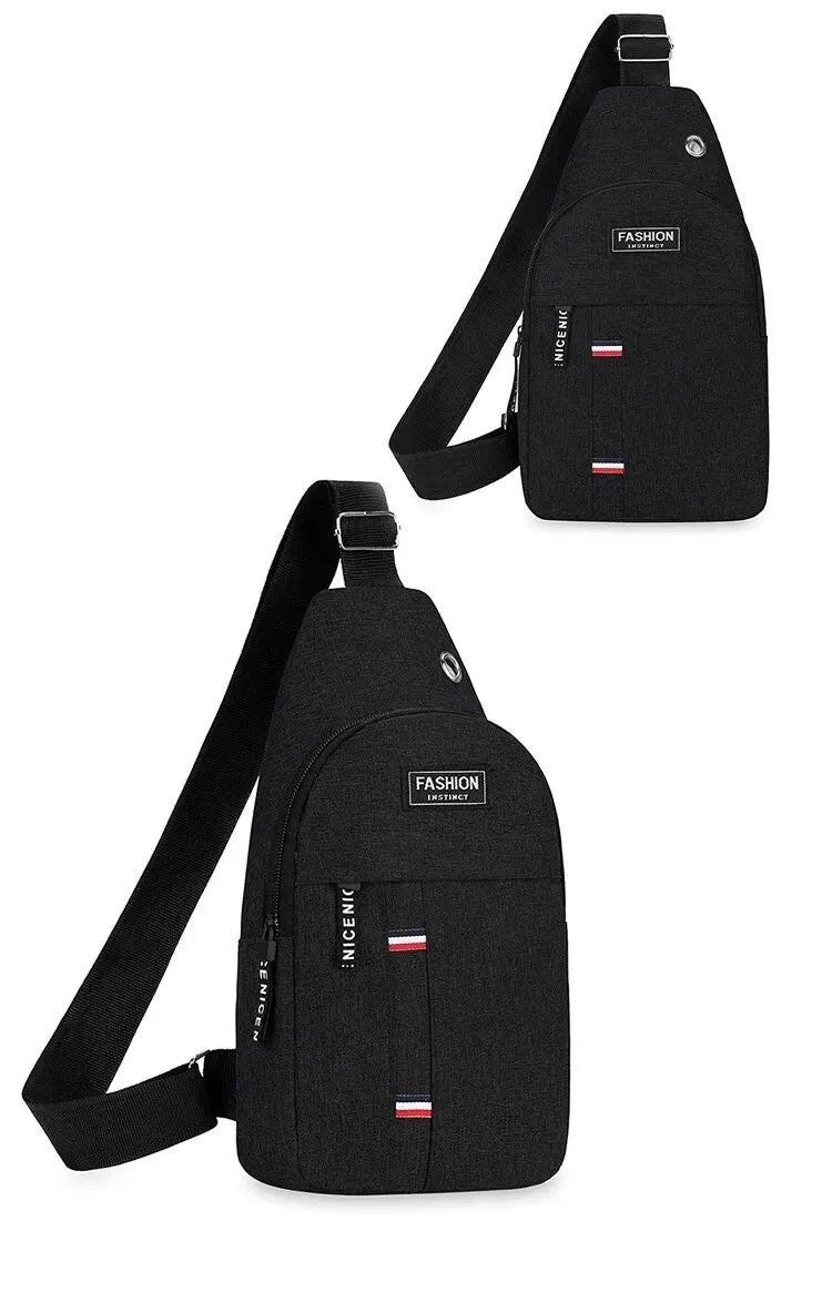 Chest Bag Men's One Shoulder Crossbody Bag Large Capacity Outdoor Sports