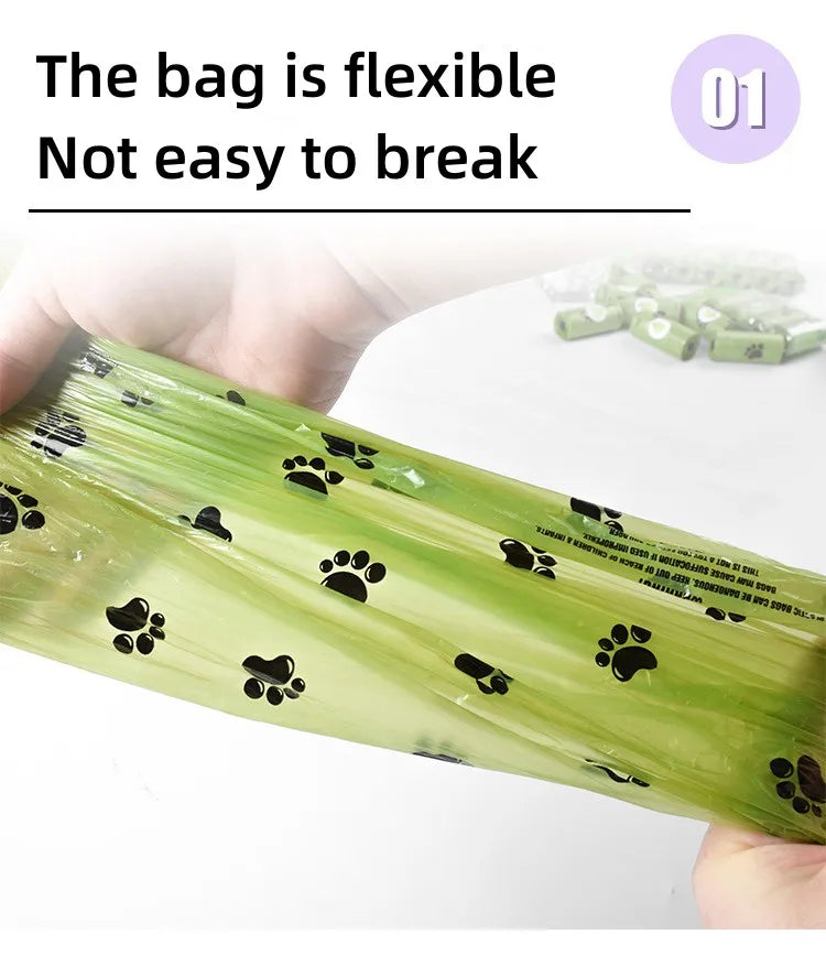 New 2025  Pet Biodegradable Trash Bag Dog Poop Bags Bulk
