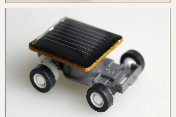 Solar Power Mini Sports Car Smaller Toy Car Educational Gadget Kids Gift Funny Racer