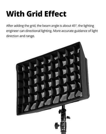 Godox LEDP260C LED Video Soft Light Diffuser Honeycomb Grid Softbox for Godox LED Video Light (Softbox Only)