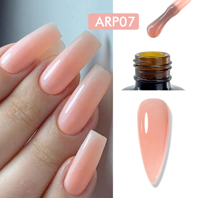 CHUNSHU 6 IN 1 Extension Gel 15ML Builder Nail Gel In A Bottle Semi Permanent Rubber Base Coat Self-leveling UV Construction Gel