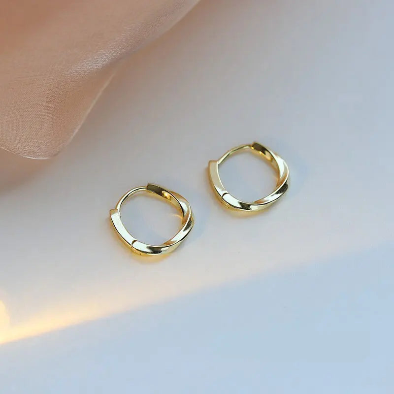 2025 New Simple Temperament Circle Pearl Earrings Fashion Small Versatile Earrings Women's Jewelry