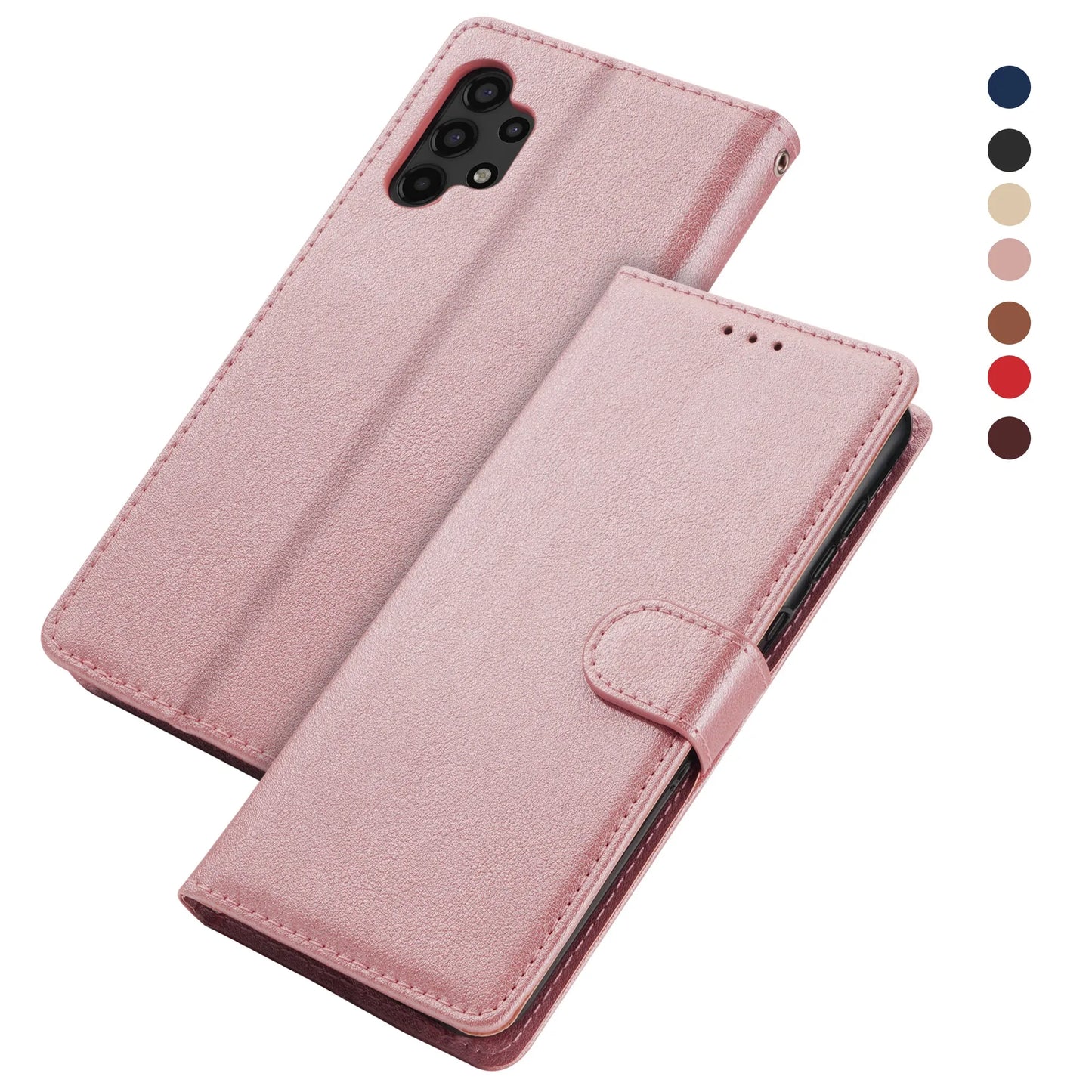 Leather Case For Samsung Galaxy S24 S23 S22 S21 S30 S20 FE S10 S10e S9 S8 Plus S7 Edge Funda Flip Wallet Cover Book Case