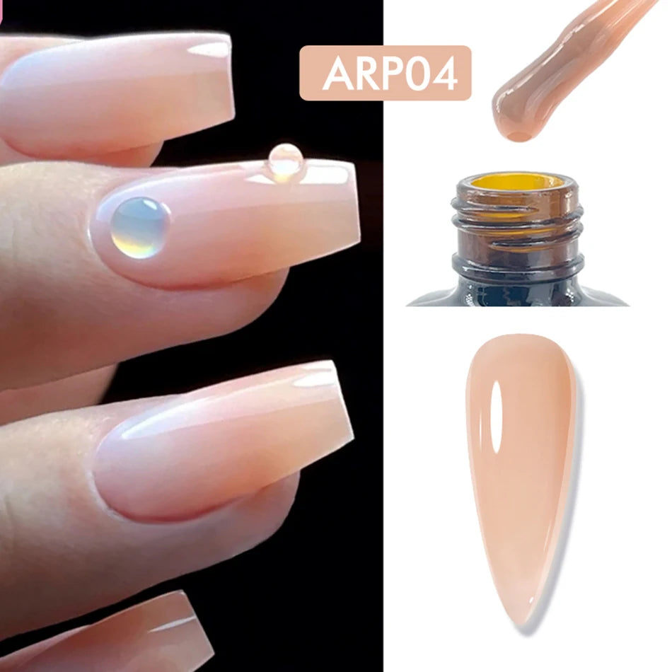 CHUNSHU 6 IN 1 Extension Gel 15ML Builder Nail Gel In A Bottle Semi Permanent Rubber Base Coat Self-leveling UV Construction Gel