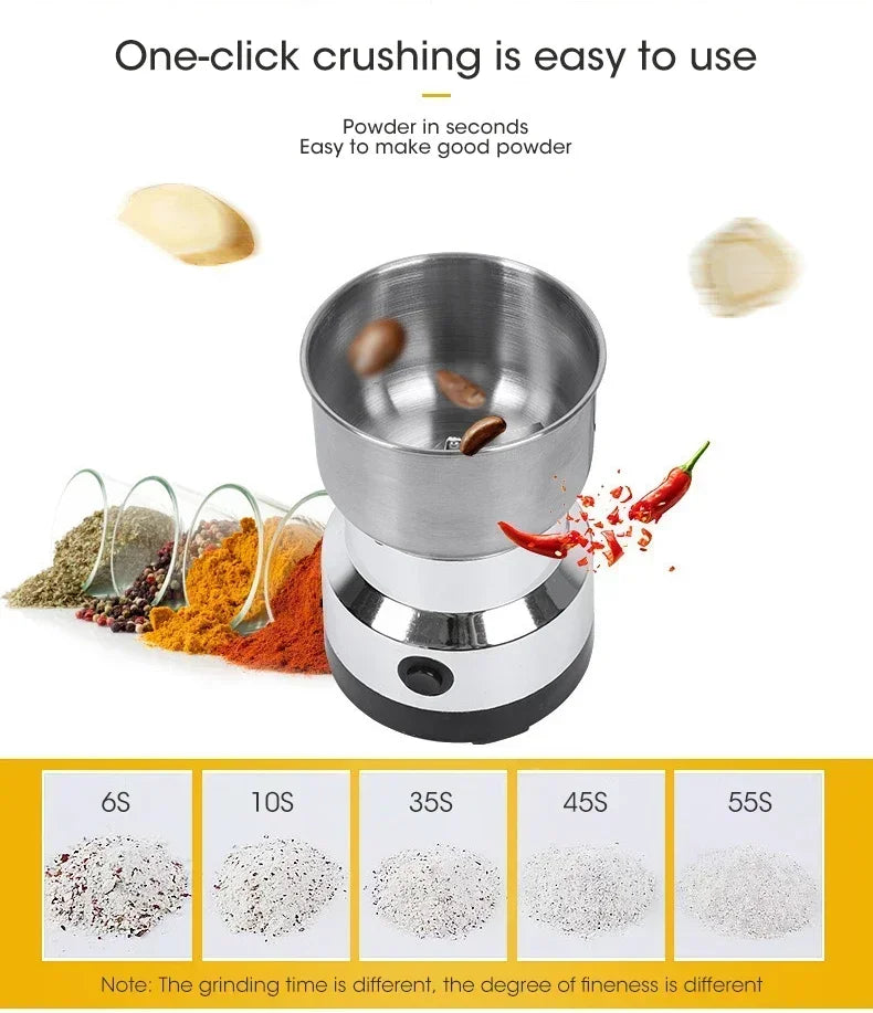 400W Food Coffee Grinder Electric Portabl Household Pepper Legumes Bean Grinding Machine Stainless Kitchen Grain Chopper Tool