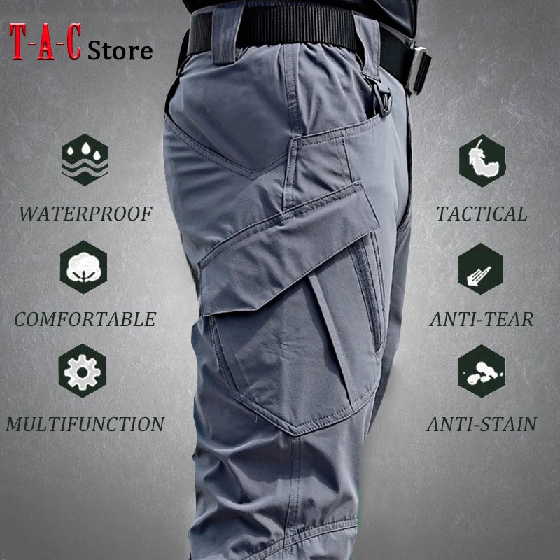 2025 Outdoor Waterproof Tactical Cargo Pants Men Breathable Summer Casual Army Military Long Trousers