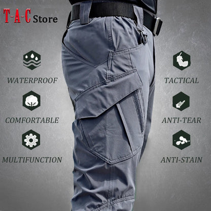 2025 Outdoor Waterproof Tactical Cargo Pants Men Breathable Summer Casual Army Military Long Trousers