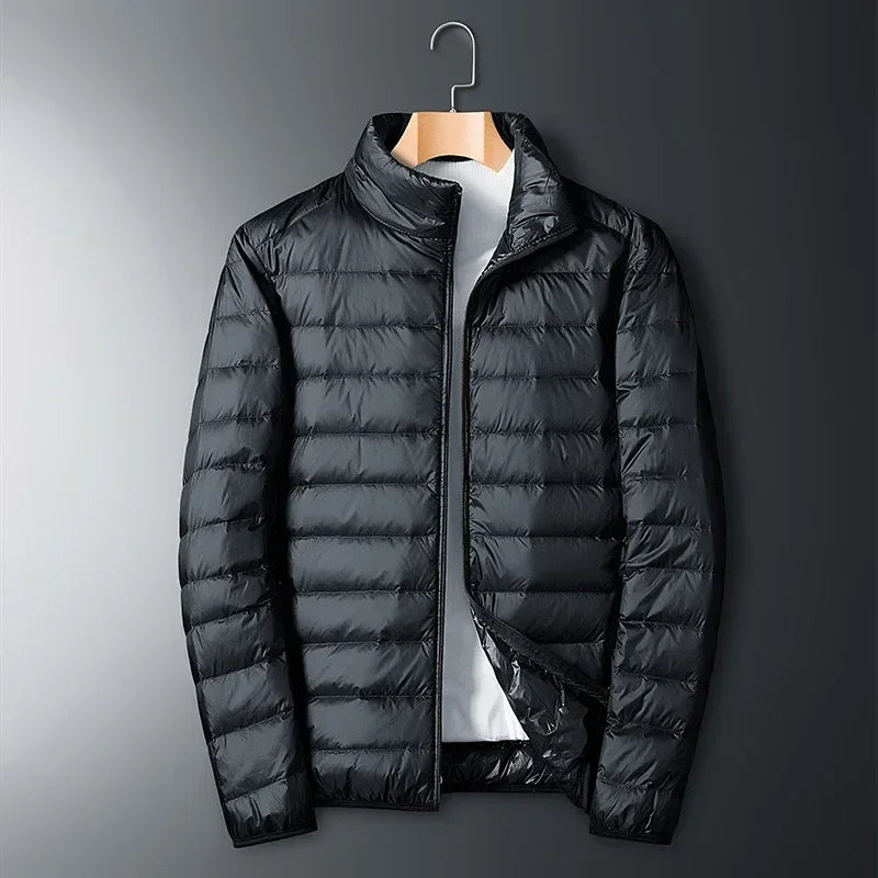 UETEEY Autumn Winter New Ultra Light White Duck Down Jacket Men Waterproof 2025