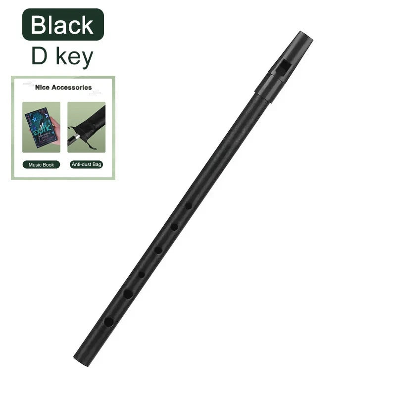 Miwayer Authentic Irish Whistle Flute C/D Key Tin Penny Whistle with 6 Holes Perfect Traditional Irish Music Musical Instrument