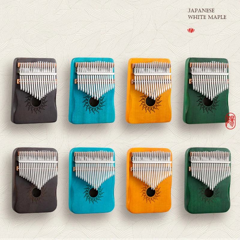 Hluru Kalimba 17 21 Key Kalimba Finger Piano Solid Maple Wood Kalimba Thumb Piano Keyboard