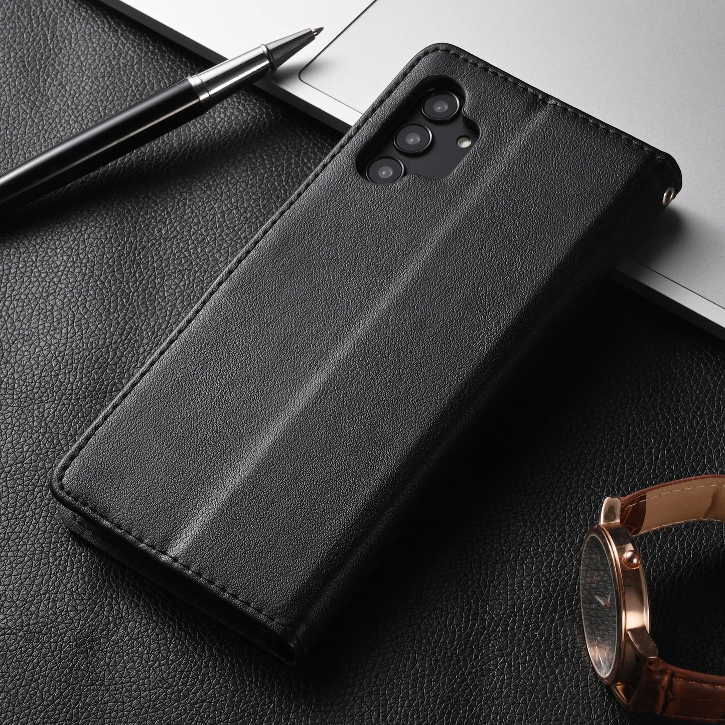 Leather Case For Samsung Galaxy S24 S23 S22 S21 S30 S20 FE S10 S10e S9 S8 Plus S7 Edge Funda Flip Wallet Cover Book Case