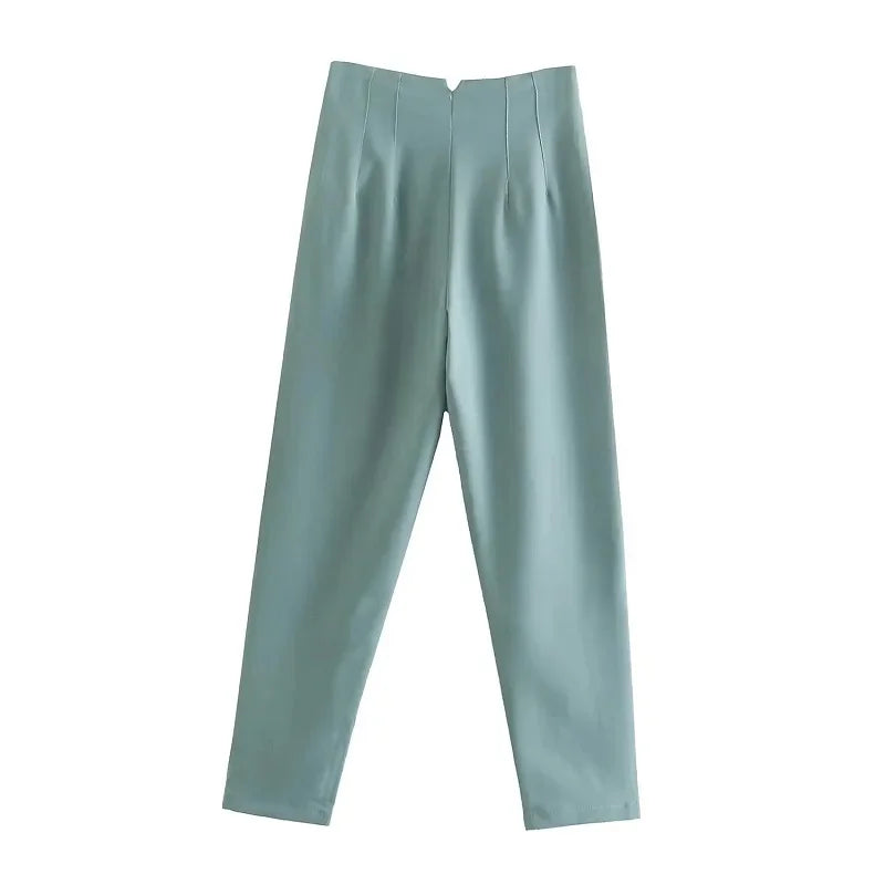 TRAF Fashion Office Wear High waist Pants for Women Formal Pants Office outfits