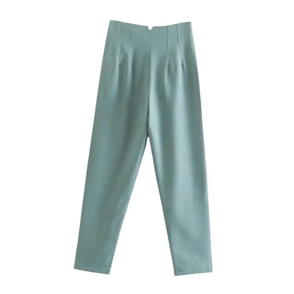 TRAF Fashion Office Wear High waist Pants for Women Formal Pants Office outfits