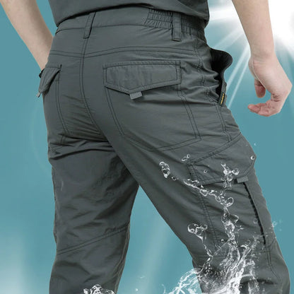 2025 Outdoor Waterproof Tactical Cargo Pants Men Breathable Summer Casual Army Military Long Trousers