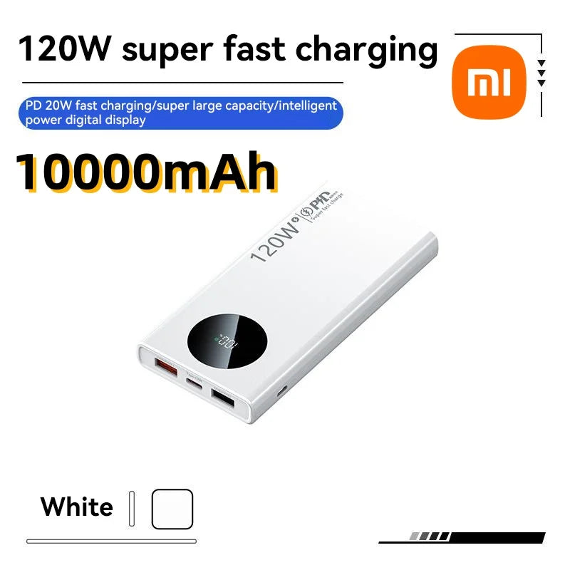 120W 500000mAh High Capacity Power Bank Fast Charging Power bank Portable Battery Charger For Phone  2025