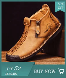 Soft Men Loafers Slip On Leather Casual Shoes For Men Moccasins Plus Size 39-48 Flats Sneakers Men Handmade Design Man Shoes