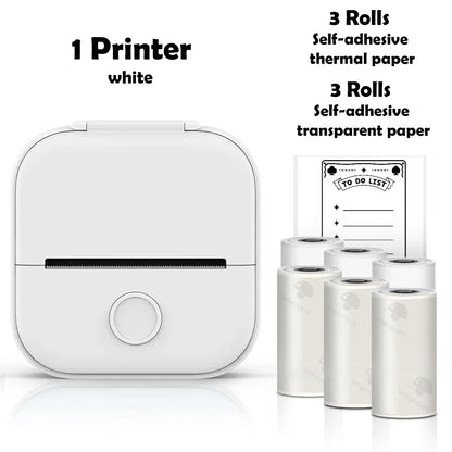 Phomemo T02 Mini Thermal Printer Wireless Mini Pocket Printer, Adhesive Sticker Printer for DIY, Journal, Student Birthday Gift