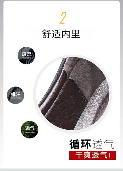 Business Leather Shoes Moccasin Shoes Breathable Men's Casual Loafers Comfortable Shoes for Men Summer Men's Sneakers