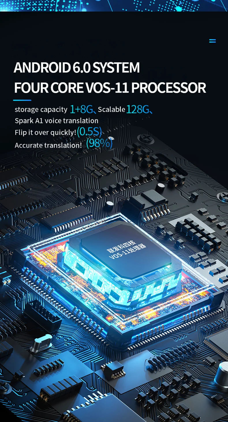 D8 2000mAh Smart Translator – Real-time voice & photo translation in 144 languages. Portable, powerful, and easy to use!