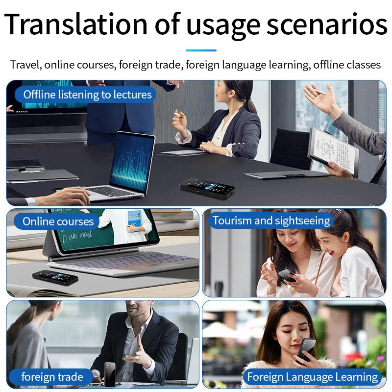 D8 2000mAh Smart Translator – Real-time voice & photo translation in 144 languages. Portable, powerful, and easy to use!