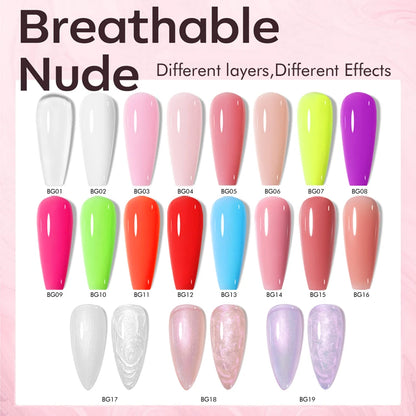 CHUNSHU 6 IN 1 Extension Gel 15ML Builder Nail Gel In A Bottle Semi Permanent Rubber Base Coat Self-leveling UV Construction Gel