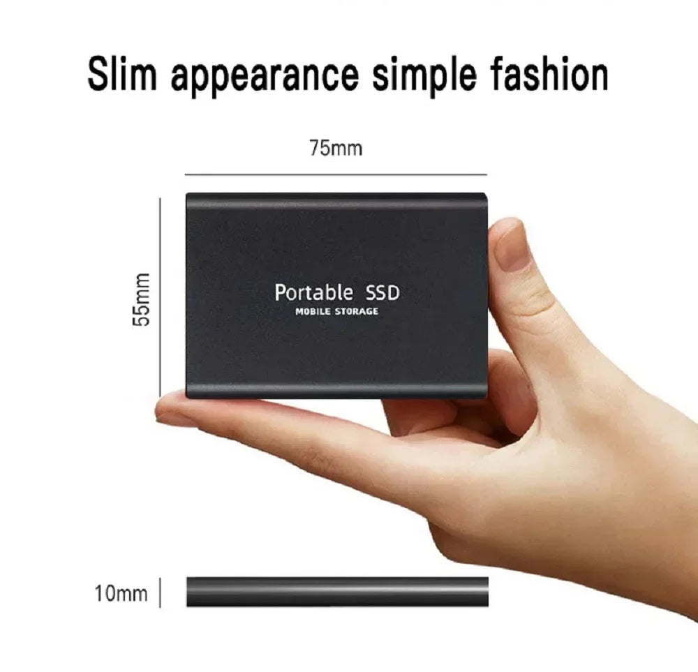 Portable SSD 1TB Original Hard Disk USB3.1 High Speed Hard Drive Type-C Solid Disk 2TB 4TB External ssd for Phone/Loptop/Mac/PC
