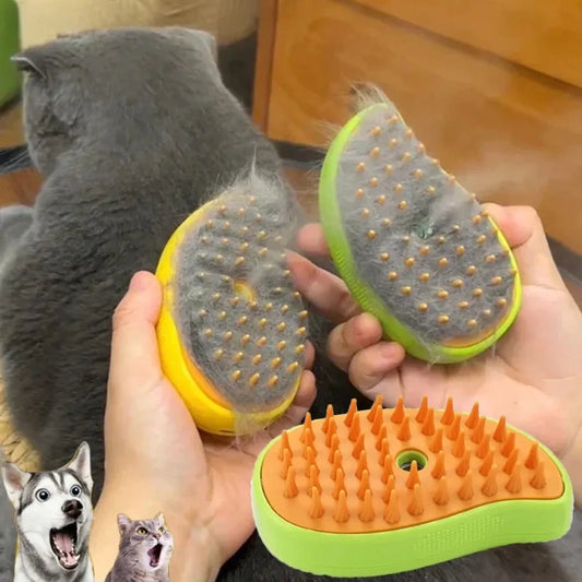 Cat Dog Steamy Brush  Electric Sprayer for Massage Pet Grooming Tool