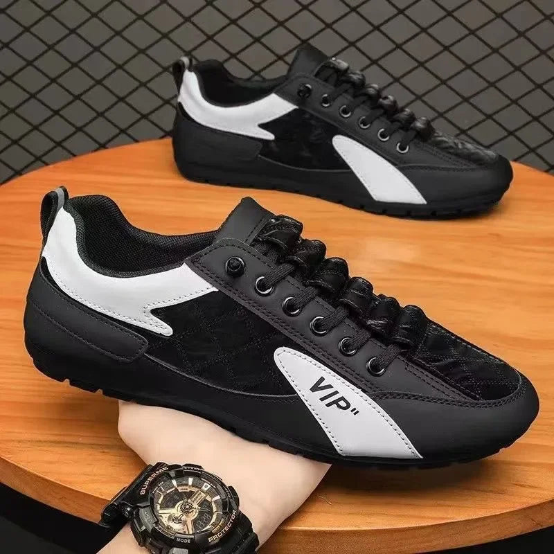 New Men Casual Shoes Summer Thin Section Baotou Half Slippers Fashion Wild Flat-bottomed Bean Shoes Men Sneakers