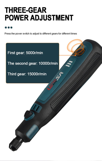 5000-10000-15000r Mini Grinder Engraver Pen Cordless Electric Grinder Set Engraving Grinding Machine Polisher Electric Drill Kit