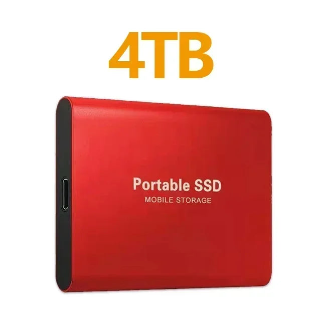 Portable SSD 1TB Original Hard Disk USB3.1 High Speed Hard Drive Type-C Solid Disk 2TB 4TB External ssd for Phone/Loptop/Mac/PC